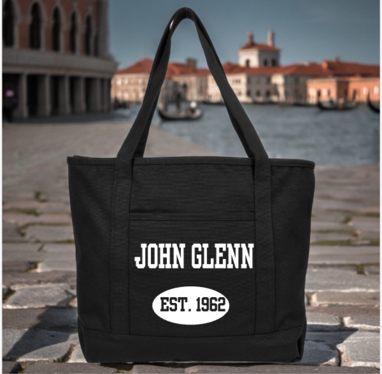 John Glenn Large Zipper Tote