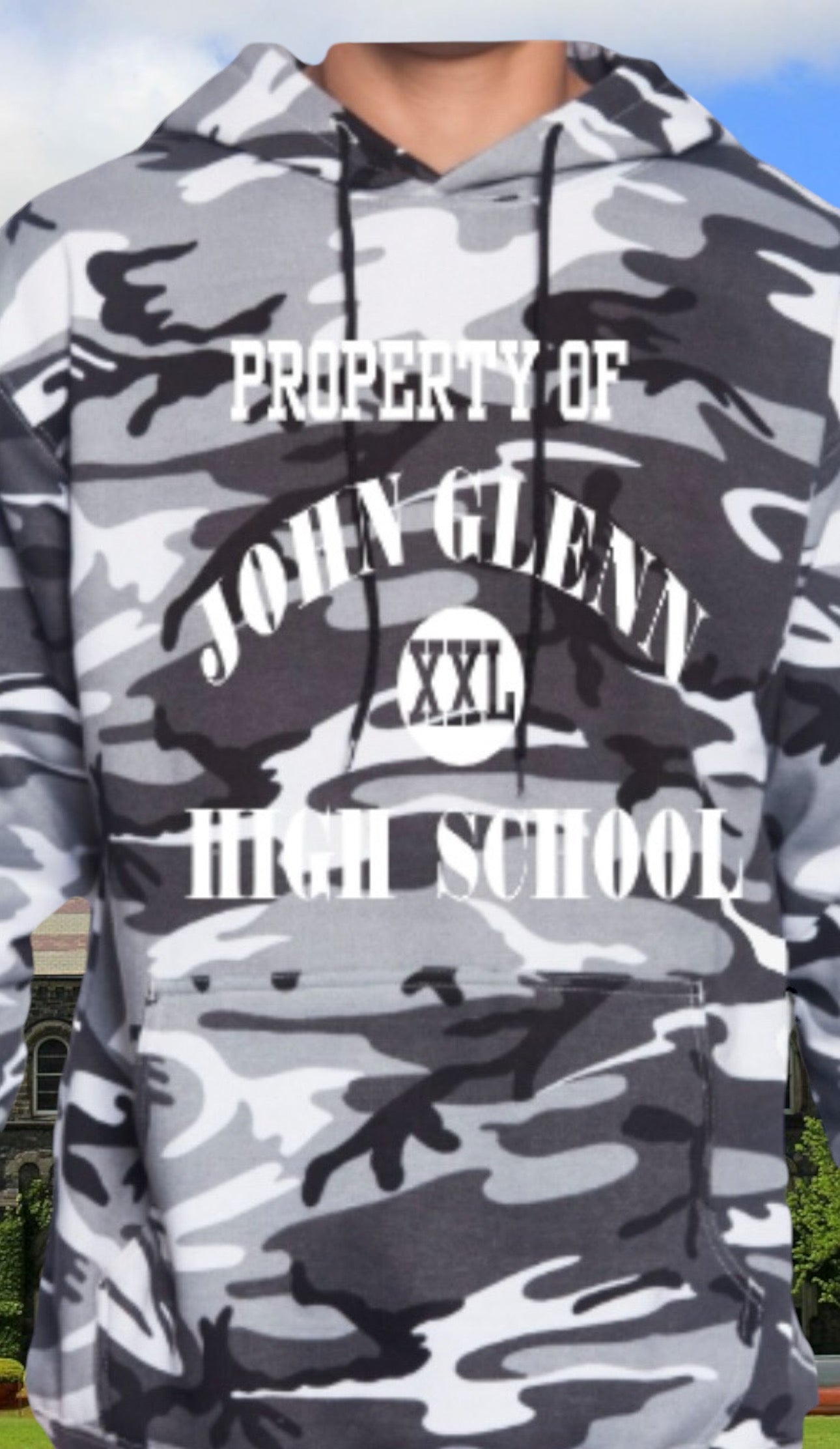 John Glenn Camo Pullover Hoodie